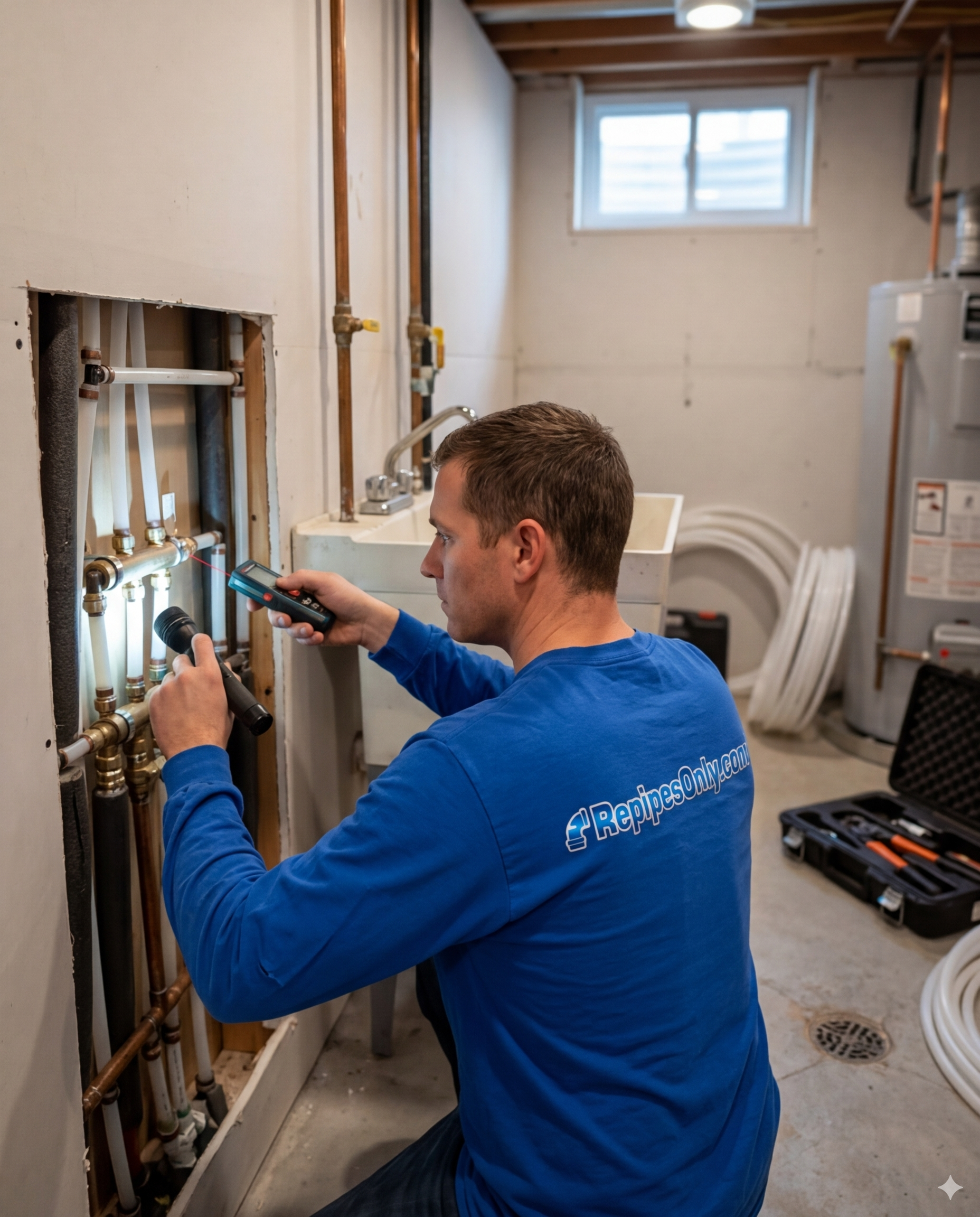Professional whole-home repipe installation