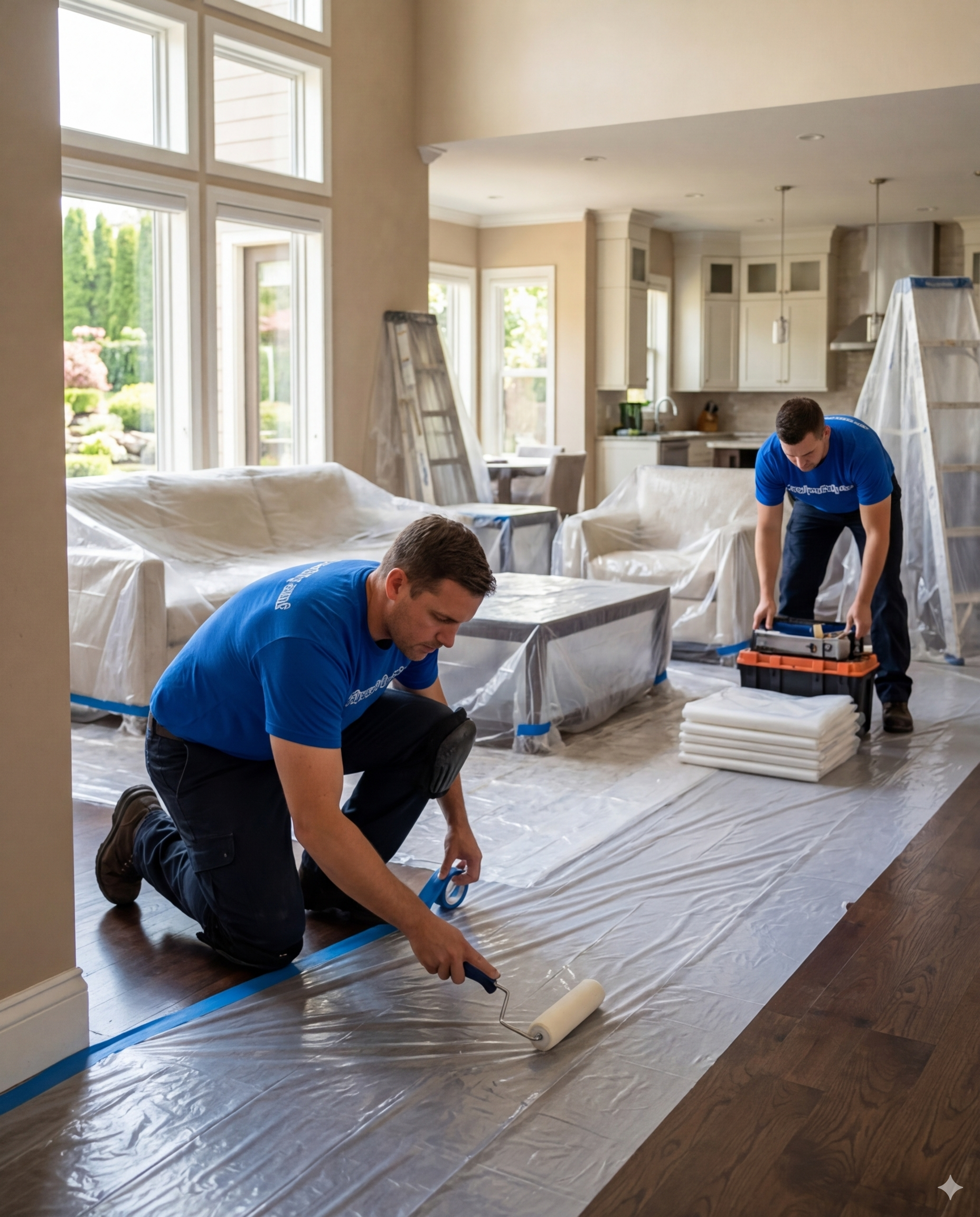 Clean indoor repiping process with minimal disruption and professional installation